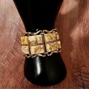 Coro Gold Confetti cuff bracelet